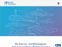 Tablet Screenshot of kempf-solutions.de